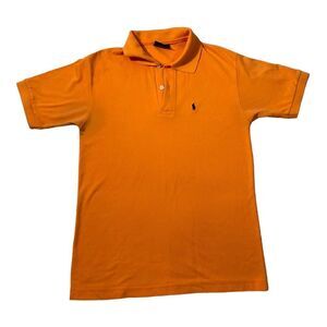 Polo Sport Mens Size  Medium Polo Shirt Orange Pony Short Sleeve